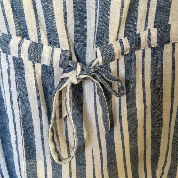GAP Blue and White Striped Romper - Picture 3 of 7